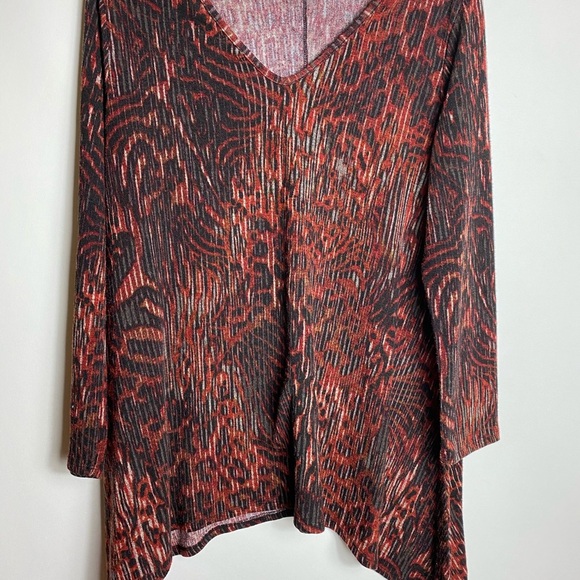 Clara Sun Woo Womens Blouse Sz M Long Sleeves - Picture 2 of 4